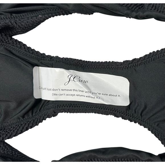 2/$15 NWT J. Crew Scrunchie Hipster Bikini Bottom Black Low-Rise Plus Size 2X - Picture 6 of 10